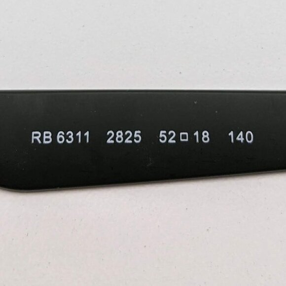 🕶️Ray-Ban RB6311 2825 Eyeglasses 52/18 140 /KAO521🕶️​​ - Picture 6 of 8